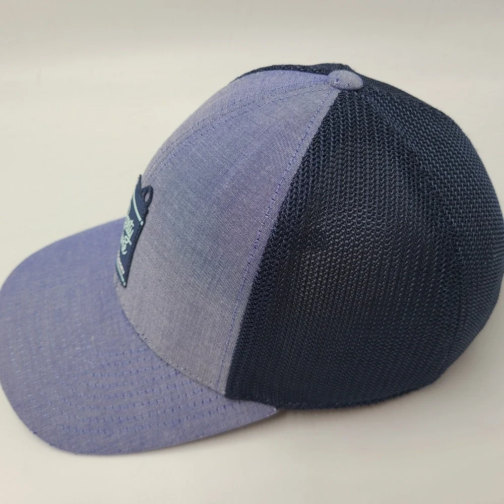 Black Clover Hat Snapback Trucker Mesh Blue Party Time Live Lucky Distressed Men